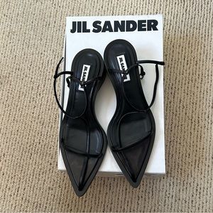 JIL SANDER NWOT 45mm Leather T-bar sandals size 41 IT